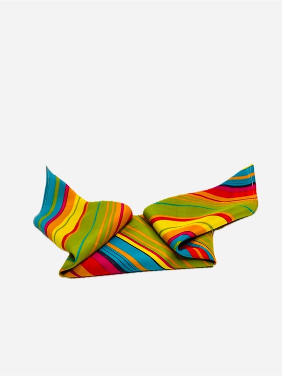 SILKLETTE Accessories - NWT SILKLETTE Carnaval 100% Fine Silk Kerchief Scarf MULTICOLOR